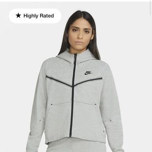 NWT Nike Tech Fleece Windrunner Grey Hoodie